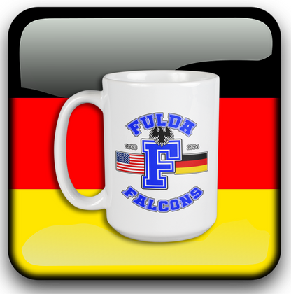 Fulda American High School Letterman 15oz Coffee Mug