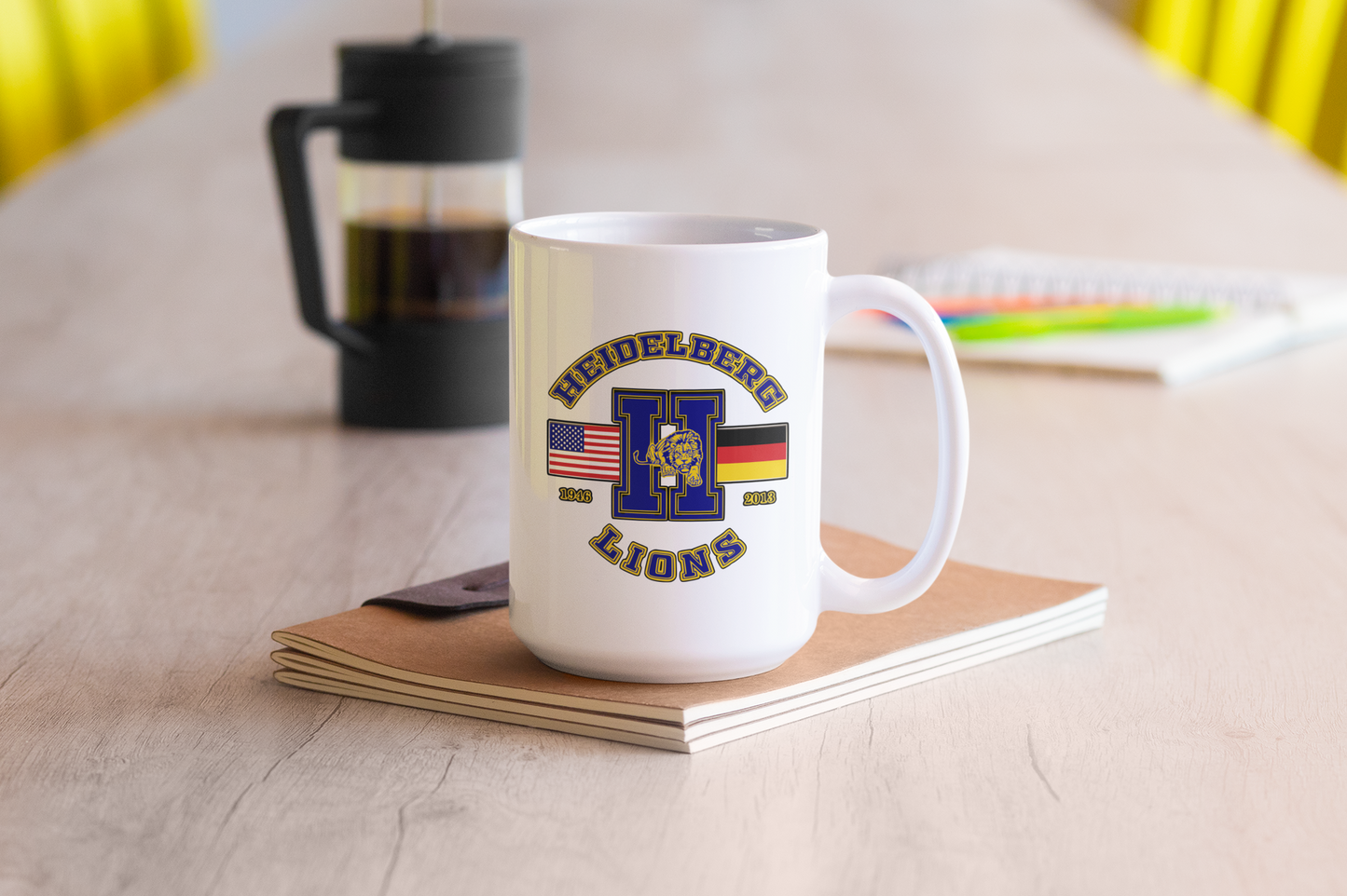 Heidelberg American High School Letterman 15oz Coffee Mug
