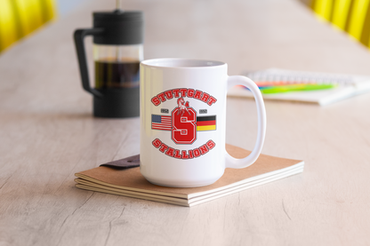 Stuttgart American High School Letterman 15oz Coffee Mug
