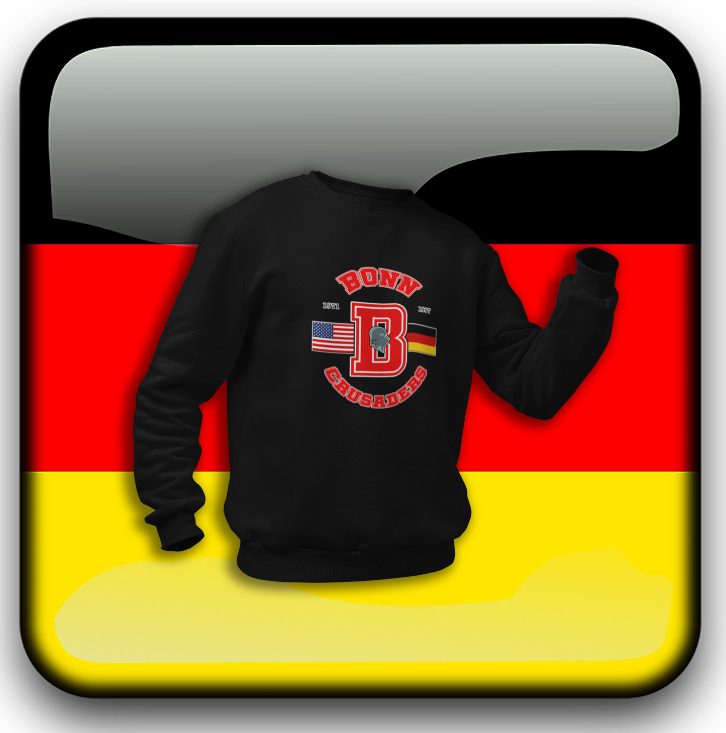 Bonn American High School Unisex Crew Neck Sweatshirt