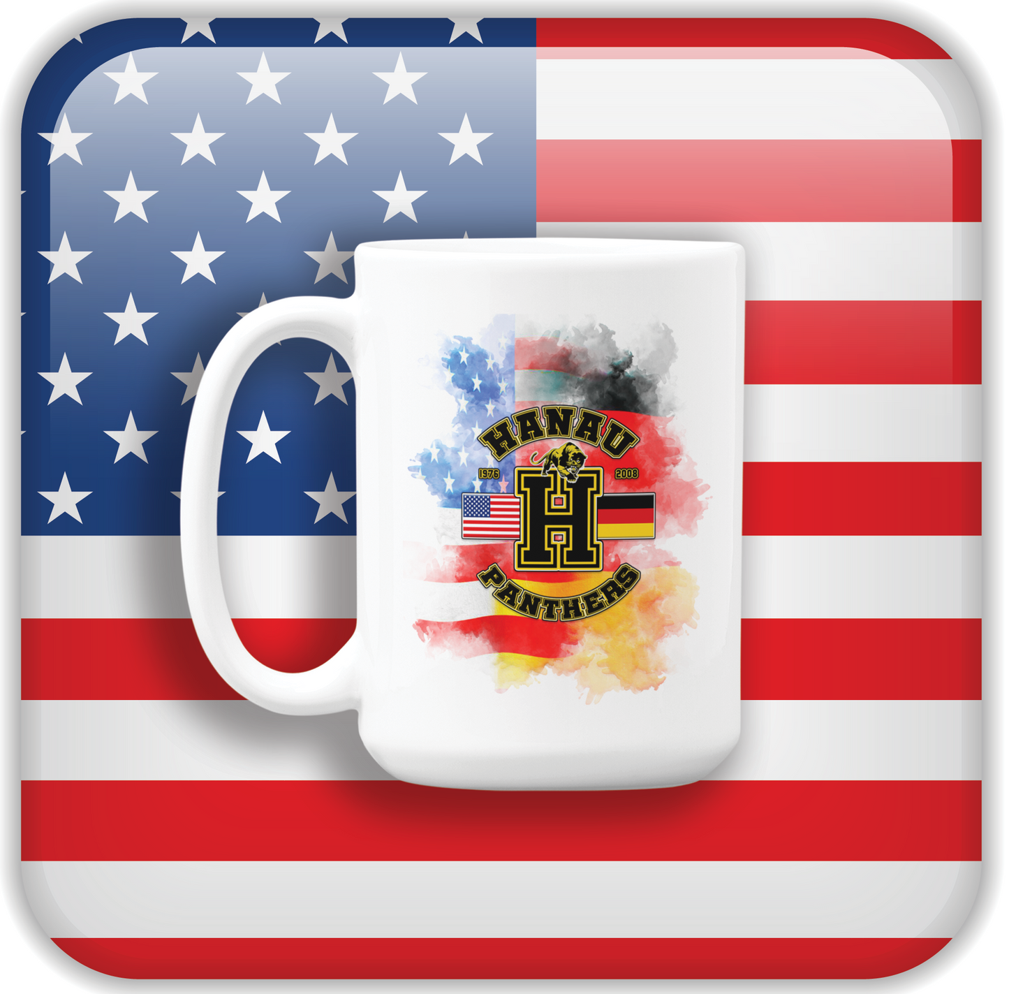 Hanau American High School Smoke 15oz Coffee Mug