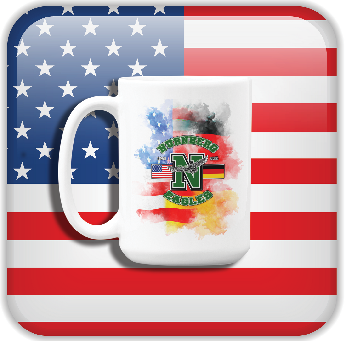 Nurnberg American High School Smoke 15oz Coffee Mug