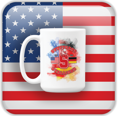 Stuttgart American High School Smoke 15oz Coffee Mug
