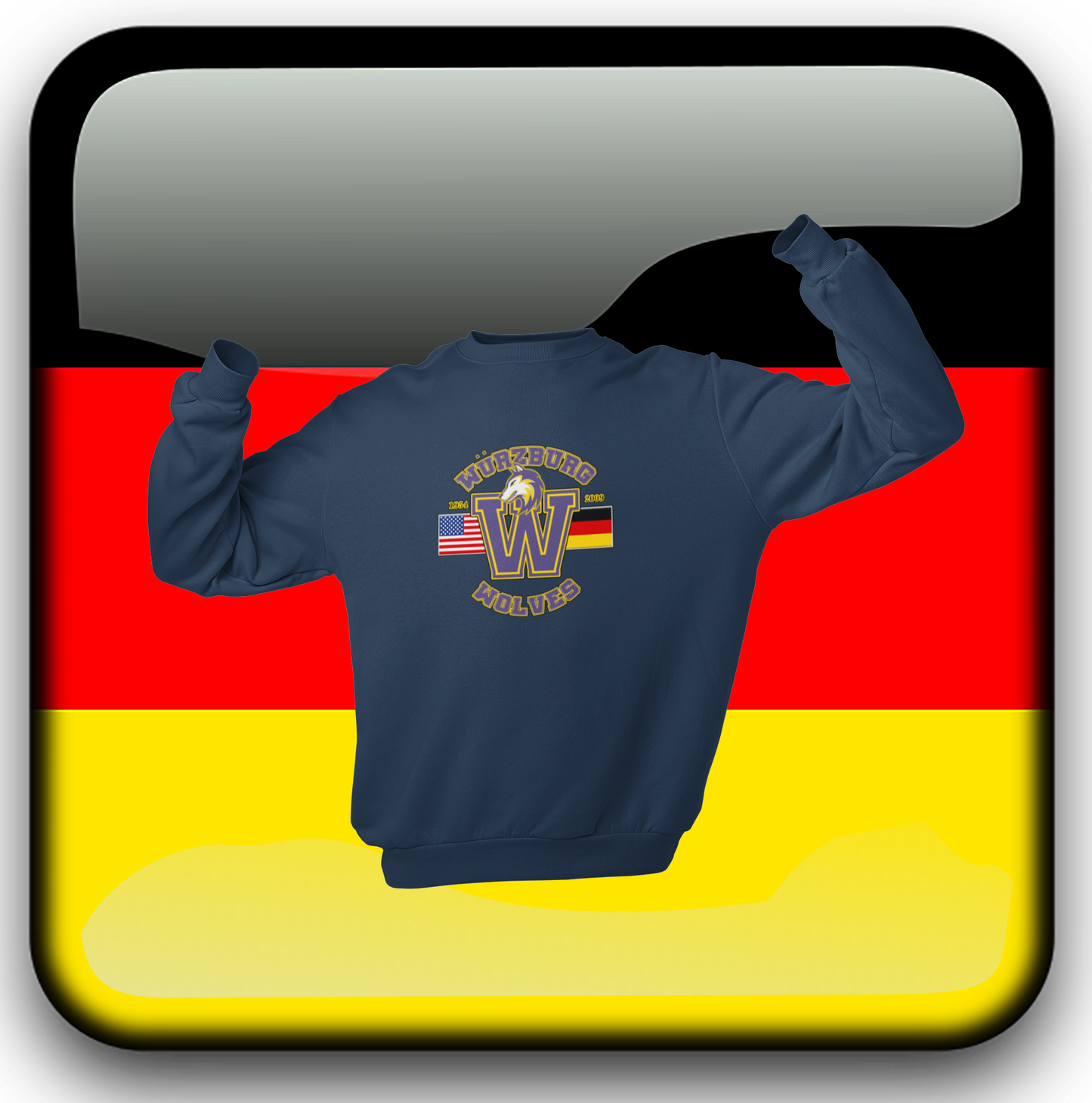 Würzburg American High School Unisex Crew Neck Sweatshirt