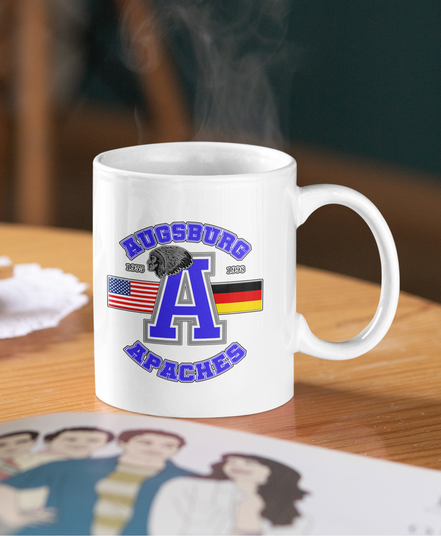 Augsburg American High School letterman 11oz Coffee Mug